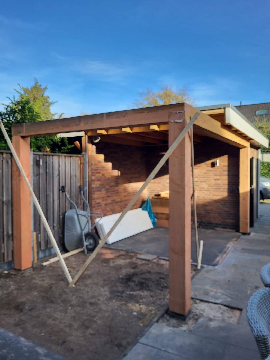 Buitenkamer met garage geïntegreerd, volledig geïsoleerd